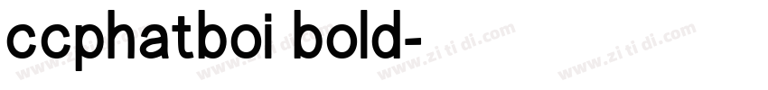 ccphatboi bold字体转换